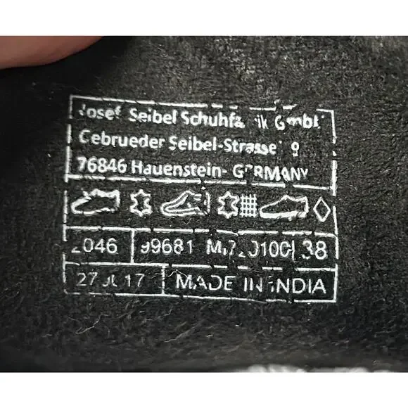 Josef Seibel Sienna 81 Black Leather Ankle Boots Black Leather, EU 38 / US 7–7.5 - Picture 8 of 8